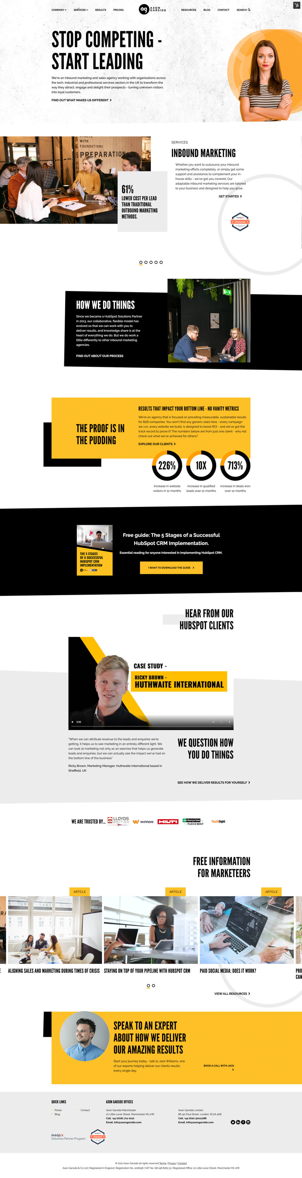 Homepage | Axon Garside & Co Ltd - Screenshot