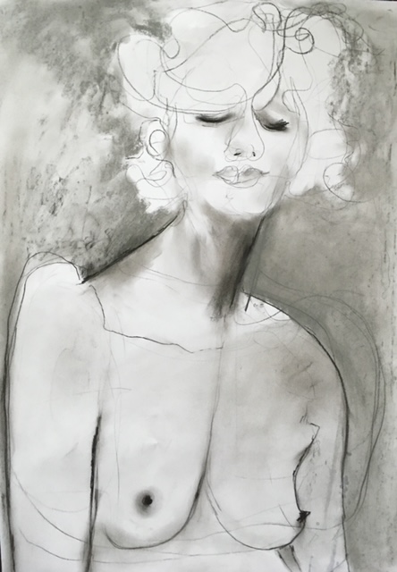 Blonde-Charcoal-on-paper-46x61cm6684