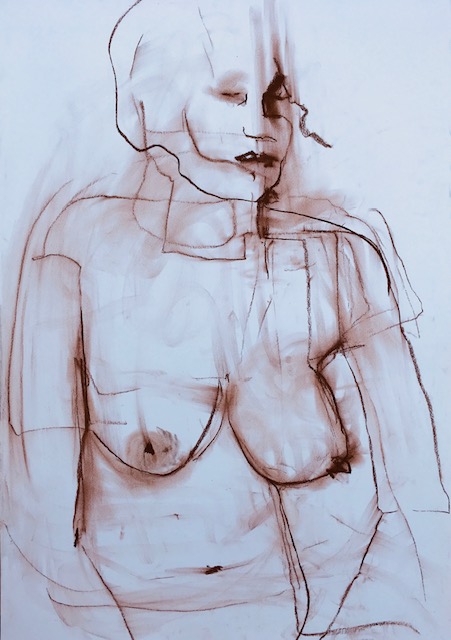Young-Girl-Seated-Conte-on-paper-46x65cm6148